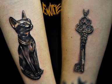 Tattoo zár és kulcs - érték kép - tetováló stúdió laktanya