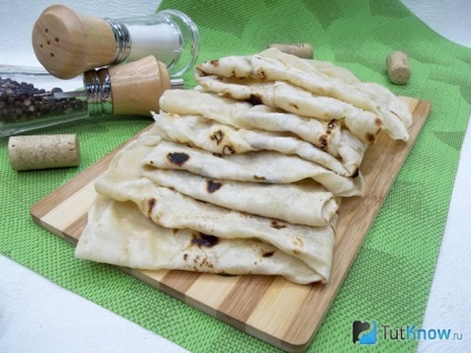 Vékony örmény lavash - otthon recept lépésről lépésre