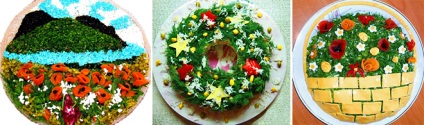Vinaigrette díszített különleges módon, hogy hozzon létre egy nyaralás egy tálban (reszelt tojásfehérje) Vinaigrette díszített különleges módon, hogy hozzon létre egy nyaralás egy tálban