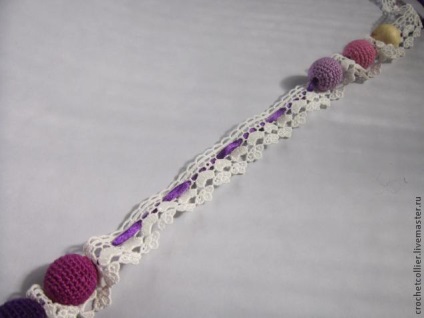 Horgolt nyaklánc a stílus boho (kötött) Horgolt nyaklánc a stílus boho
