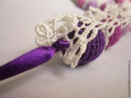 Horgolt nyaklánc a stílus boho (gyöngyök boho stílus) Horgolt nyaklánc a stílus boho