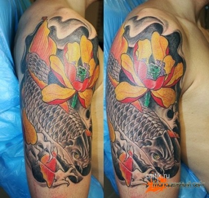 Jelentés tetoválás ponty - fényképek tattoo (tetoválás) Jelentés ponty tetoválás - tattoo kép