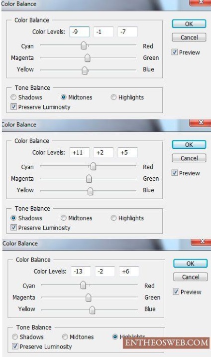 Így retusálás portré Photoshop (Fény lágy fény fedőképesség) Do portré retusálás Photoshop