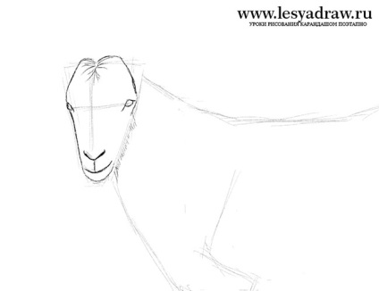 Як намалювати козла олівцем поетапно