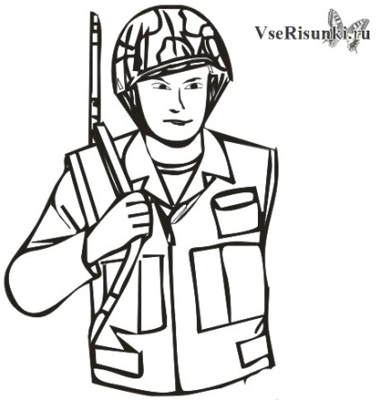 Як намалювати солдата олівцем поетапно