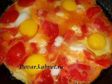 Főzni egy omlett paradicsommal, ízletes receptek