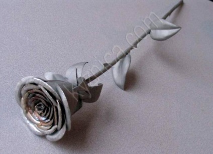 Hogyan tegyük egy rózsát fémből