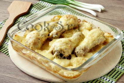 Csirkecomb, sült a kemencében burgonyával - lépésről lépésre recept fotókkal, csirke ételek
