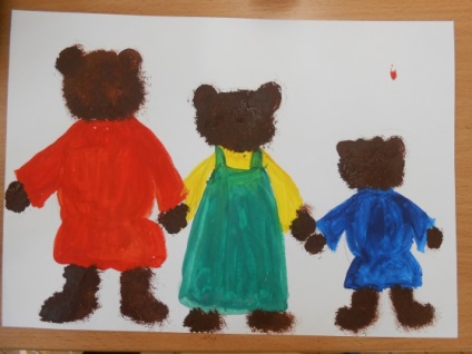 Mester osztályban festészet „Three Bears”