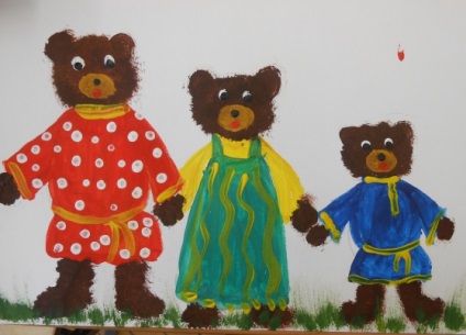 Mester osztályban festészet „Three Bears”