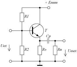 Kiszámítása a tranzisztoros erősítő által a közös-emitter