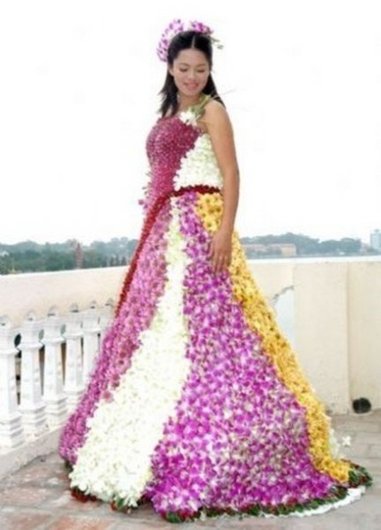 Esküvői ruha virág ruhát hercegnő ()