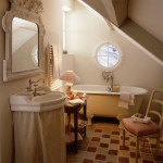 A fürdőszoba a stílus Provence fotók