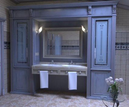 Fürdőszoba stílusában Provence nyugalom és az állandóság (35 fotó)