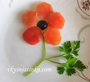Dish paradicsom - egy recept fotó (paradicsom) Tál paradicsom - a recept egy fotó