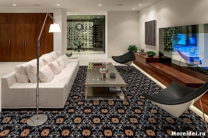 Дизайн підлоги у вітальні вибираємо колір і малюнок