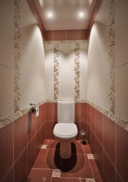 A design a WC-vel, postremont (WC kialakítása a lakásban) A design a WC-vel, postremont