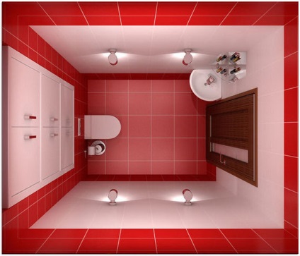 A design a WC-vel, postremont (WC kialakítása a lakásban) A design a WC-vel, postremont