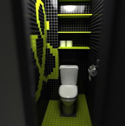 A design a WC-vel, postremont (telepíthet egy bidé) A design a WC-vel, postremont