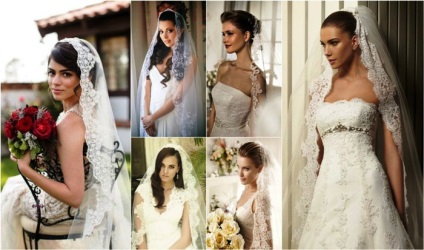 A hosszú fátyol menyasszony -, amelyek néhány ruha és hajviselet egyesítjük, fotók