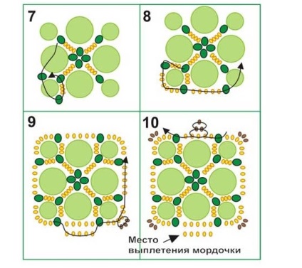 Ábrákon Bead szövése diagramok, ls