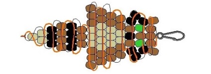 Ábrákon Bead szövése diagramok, ls