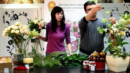 Virágkertészeti mester osztály selyem polimer és florisztikai összetétele csokrok és fokozatosan (Esküvői virágkötészet rose préselt virág) Virágkertészeti mester osztály selyem polimer és florisztikai összetétele csokrok és fokozatosan