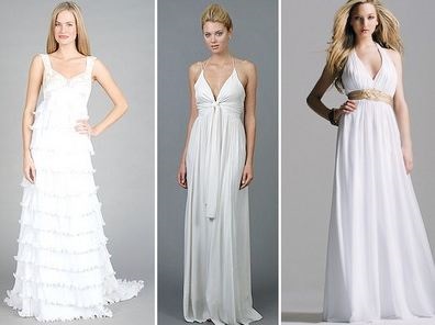 Görög esküvői ruhák képek a gyönyörű modell