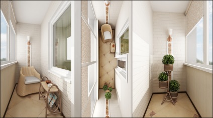 Érdekes ötletek befejező erkélyen Hruscsov fényképes tervezés és benne egy kis, lapos