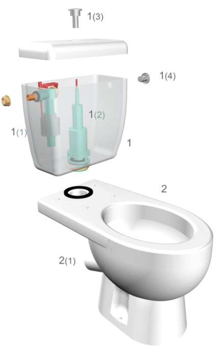 Mi van a WC-csészében és ciszterna fotó eszköz (tartály) Mi van a WC-tartályban és fényképezőgépekhez