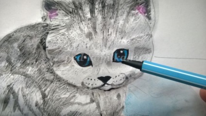 Hogyan kell felhívni a cica fokozatosan akvarell gyermekek 8 éves