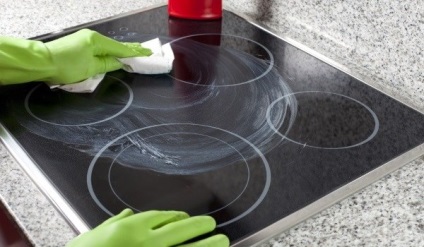 Hogyan tisztítható indukciós főzőlap, mint mosni a főzőlap, ügyelve üvegkerámia, alapok, mint