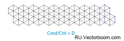 Hogyan készítsünk egy hatszögletű rács mintát készíteni Illustrator - rboom