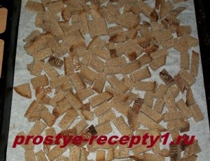 Hogyan lehet croutons a sütőben, a lépésről lépésre recept fotók (keksz) Hogyan lehet croutons a sütőben, a lépésről lépésre recept fotók