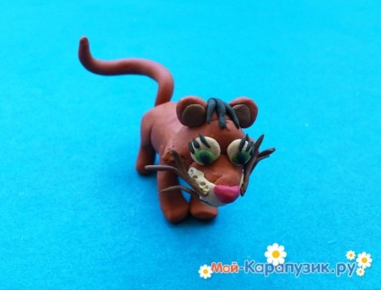 Milyen vak tigris gyurma (gyurma tigris) Milyen vak tigris gyurma