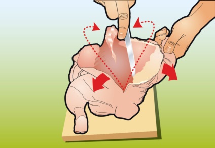 Hogyan, hogy húzza ki az összes csontot a csirke utasítás képekben