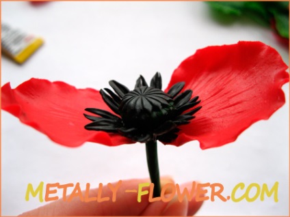 Kerámia virág mák - mesterkurzus, 2. rész, virág Metally