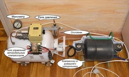 Kompresszor kezüket airbrush létrehozása vevő improvizált (saját) Kompresszor kezüket airbrush létrehozása vevő rögtönzött