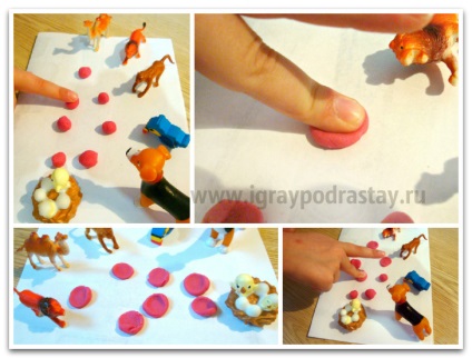 Modellezése a kisgyermekek (1-1, 5 év) - egyszerű játék a tésztát