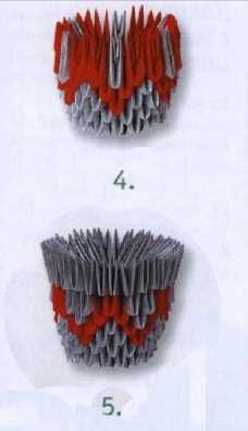 Moduláris origami kaktusz sárga virágok (modul) Moduláris origami kaktusz, sárga virágok