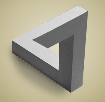 Origami lehetetlen háromszög - Excimer Szemészeti Klinika (háromszög) Origami lehetetlen háromszög - Excimer Szemészeti Klinika