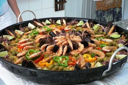 Paella (paella) - Spanyol konyha lélek (klasszikus recept paella) Paella (paella) - Spanyol konyha lélek