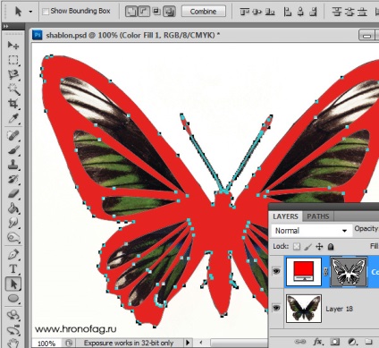 Fordítás raszter-vektor Photoshop (Photoshop) Fordítás raszter-vektor Photoshop