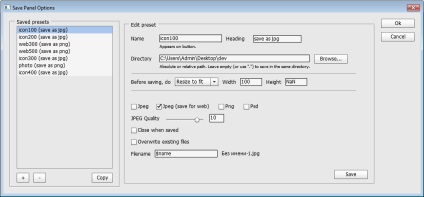 Plug-in fájl mentésénél egy kattintással (bővítmény) Plug-in fájl mentésénél egy kattintással