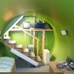 Az építkezés egy földalatti bunkerben saját nyaraló