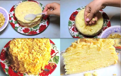 A recept e torta „Nap,” a következő lépéseket (NAP) A recept e torta „Nap”, a lépések