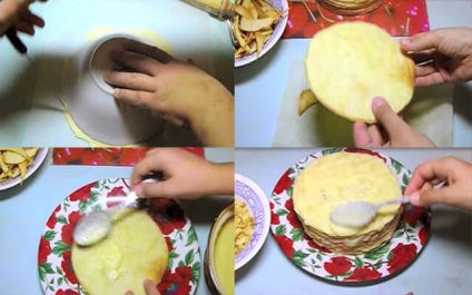 A recept e torta „Nap,” a következő lépéseket (NAP) A recept e torta „Nap”, a lépések