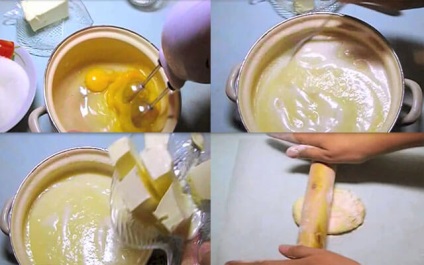 A recept e torta „Nap,” a következő lépéseket (jelen) A recept e torta „Nap”, a lépések