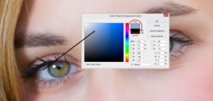 Retusálás szem kefék (belső széle a szivárványhártya) Eye retusálás Photoshop
