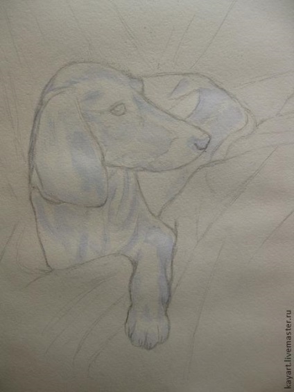 Rajzolj egy fekete kutya akvarell - Fair Masters - kézzel készített, kézzel készített